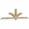 Ekena Millwork Redmond Rough Sawn Timber Gable Bracket, Douglas Fir, 96"W x 24"H x 4"D x 4"F, 6/12 Pitch GBW096X24X0404RED00RDF - alternate 3